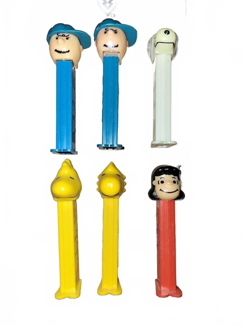 PEZ Peanuts Charlie Brown and Friends Candy Dispensers Set of 6 - Good Condition